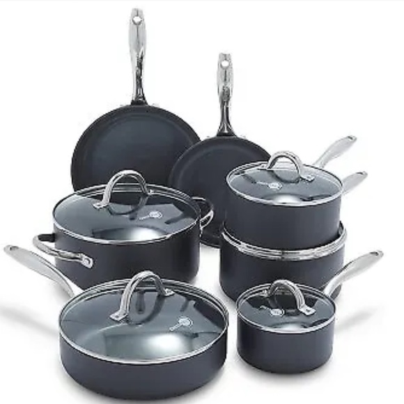 GreenPan Kitchen Greenpan Madison 2pc Hard Anodized Ceramic